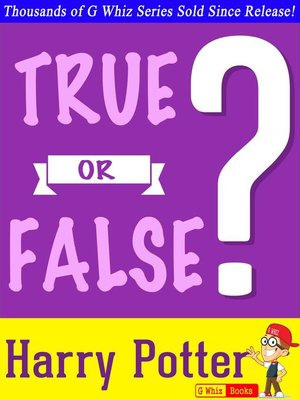 cover image of Harry Potter--True or False?